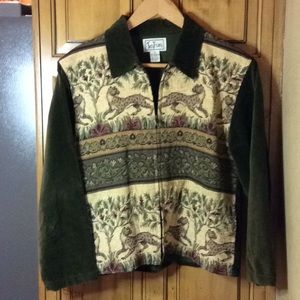 FINAL SALE PRICE Tantrums Zipper Tapestry Jacket in Medium